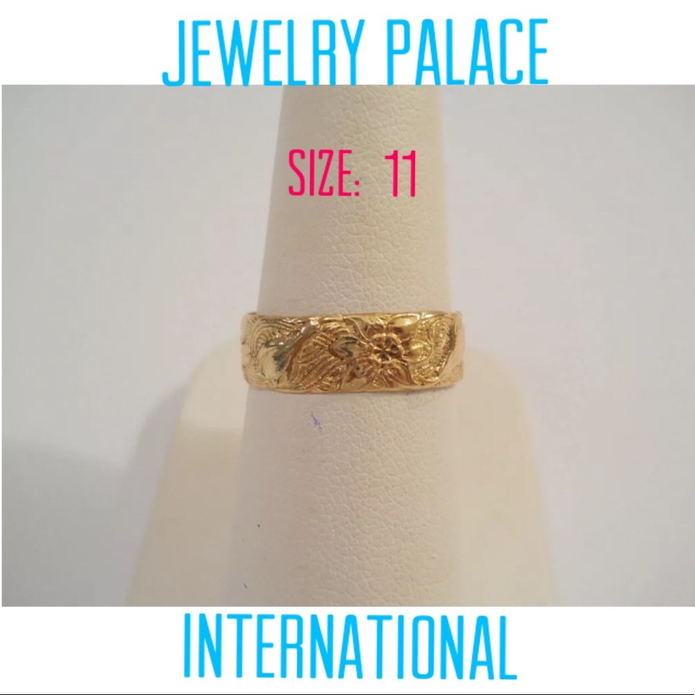 🆕14K Gold Filled Women Negril Flower Ring.